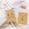 150 Pieces Earring Cards Necklace Display Cards with Bags,150 Earring Display Cards, 150 Pcs Self-Seal Bags, Kraft Paper Tags for DIY Ear Studs(Brown)